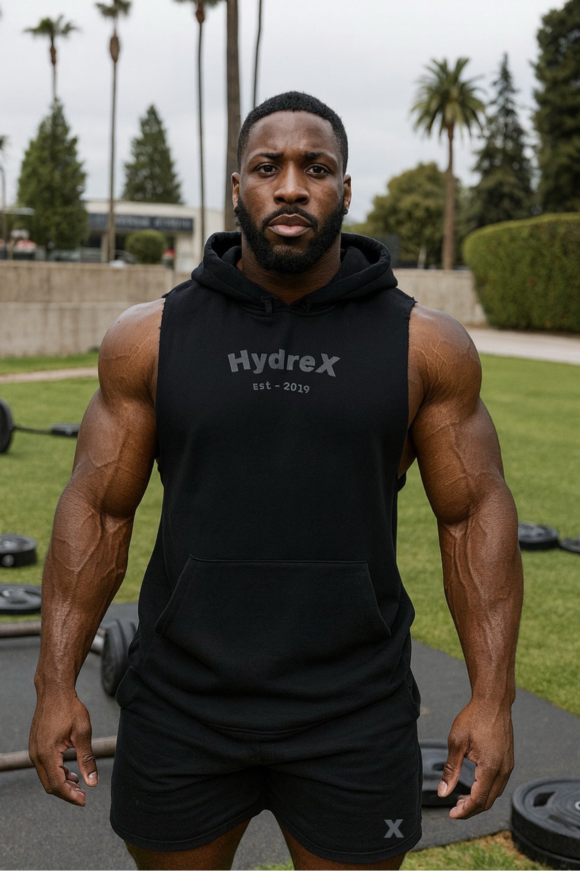 Sleeveless hoodie property